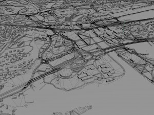 baerum sandvika city norway 10km Model 3D