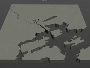 baerum sandvika city norway 10km 3D Model