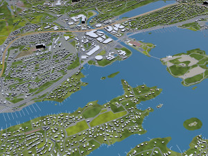 baerum sandvika city norway 10km Model 3D