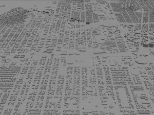 bakersfield city california usa 40km 3D 모델