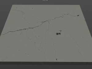 bakersfield city california usa 40km 3D Model