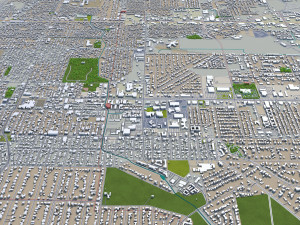 baton rouge city louisiana usa 40km 3D मॉडल