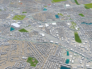 baton rouge city louisiana usa 40km 3D मॉडल