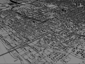 baton rouge city louisiana usa 40km 3D मॉडल