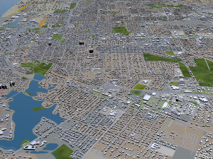 baton rouge city louisiana usa 40km 3D मॉडल