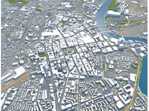 Belfast city northern ireland uk 30km Modelo 3D