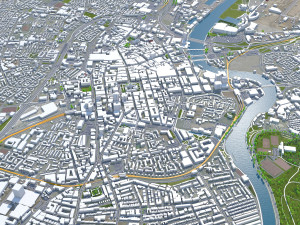 Belfast city northern ireland uk 30km Modelo 3D