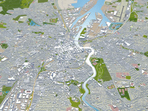 Belfast city northern ireland uk 30km Modelo 3D