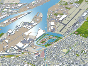 Belfast city northern ireland uk 30km Modelo 3D