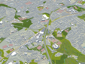 Belfast city northern ireland uk 30km Modelo 3D