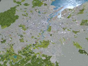 Belfast city northern ireland uk 30km Modelo 3D