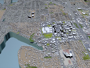 bellevue city washington usa 30km 3D Model