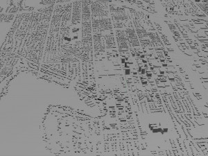bellevue city washington usa 30km 3D Model