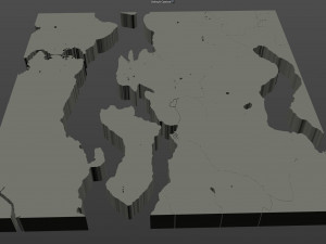 bellevue city washington usa 30km 3D Model