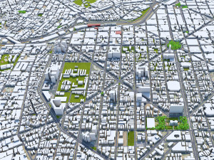Belo horizonte city brazil 40km 3D Model