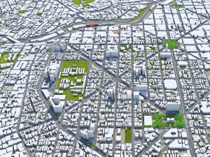 Belo horizonte city brazil 40km 3D 모델