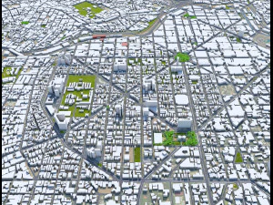 Belo horizonte city brazil 40km 3D Model