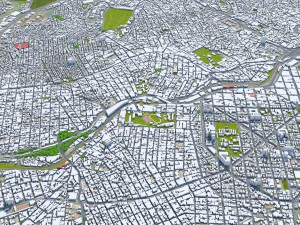 Belo horizonte city brazil 40km 3D Model