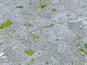 Belo horizonte city brazil 40km 3D Model