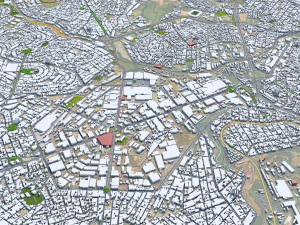 Belo horizonte city brazil 40km 3D Model