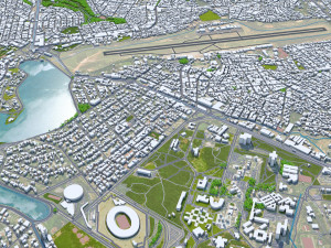 Belo horizonte city brazil 40km Modelo 3D