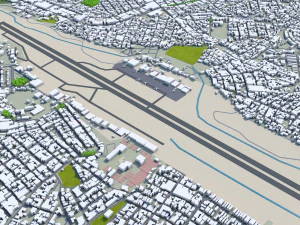 Belo horizonte city brazil 40km 3D Model