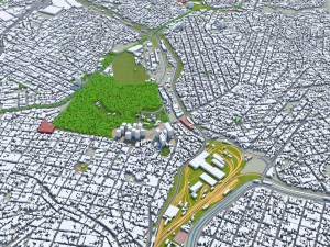 Belo horizonte city brazil 40km 3D Model