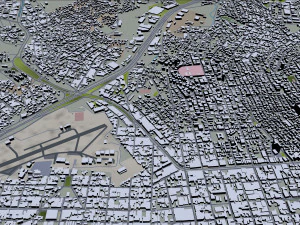 Belo horizonte city brazil 40km 3D Model