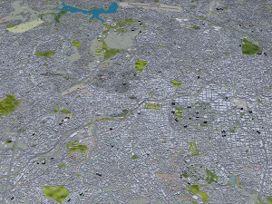 Belo horizonte city brazil 40km 3D Model