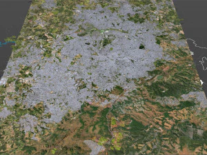Belo horizonte city brazil 40km 3D Model