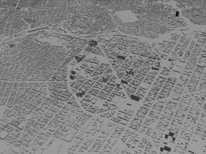 Belo horizonte city brazil 40km 3D Model