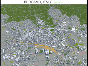 bergamo city italy 30km 3D 模型