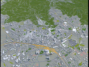 bergamo city italy 30km Modelo 3D