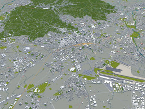 bergamo city italy 30km Modelo 3D