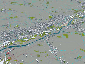bergamo city italy 30km Modelo 3D