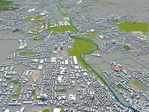 bergamo city italy 30km Modelo 3D