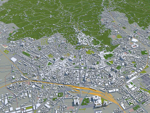 bergamo city italy 30km Modelo 3D