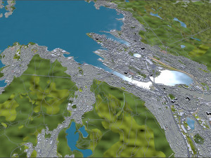 Bergen city norway 50km Model 3D
