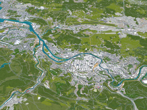 bilbao city spain 50km 3D Model