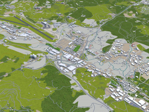 bilbao city spain 50km 3D Model