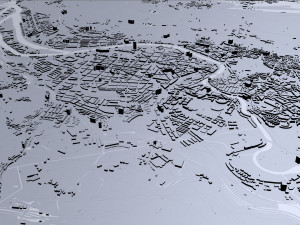 bilbao city spain 50km 3D Model