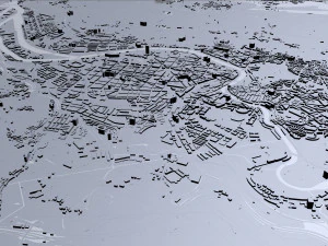 bilbao city spain 50km 3D Model