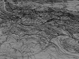 bilbao city spain 50km 3D Model