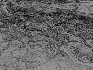 bilbao city spain 50km 3D Model