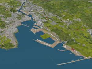 bilbao city spain 50km 3D Model