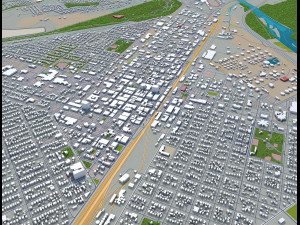 billings city montana usa 40km 3D Model