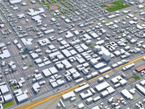 billings city montana usa 40km 3D Model