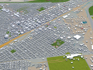 billings city montana usa 40km 3D Model