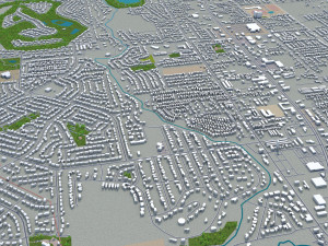 billings city montana usa 40km 3D Model