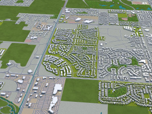 billings city montana usa 40km 3D Model